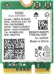 1650i AX201NGW WiFi Card 3000Mbps WIFI6 2.4G/5G Dual-Band Cnvio2 Bluetooth 5.1 Wireless WiFi Adapter for Win10/Win11