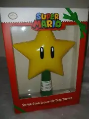 SUPER MARIO NINTENDO LIGHTED STAR CHRISTMAS TREE TOPPER - ELECTRIC - VIDEO GAME