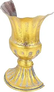 UPKOCH Mini Rustic Half Vase Wall Planter Vintage Metal Flower Pot for Indoor Space-Saving Hanging Planter for and Flowers Farmhouse Style