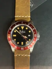 Davosa Watch Ternos Vintage DIVER QZ GMT 162.500.65 Men's Brown