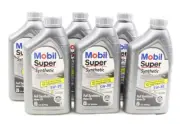 NEW Mobil Super Full Synthetic Motor Oil 5W-30 1 Quart Set of 6 113938