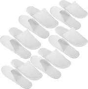 BCOATH 12 Pairs Disposable Slippers White Spa Slipper Slippers Indoor Hotel Slippers Travel Slippers Men Comfortable Slippers for Men Bulk Slippers Men Cozy Slippers Mens Slippers Cloth