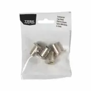 Taskmaster M8 Brass Cap Nuts - Pack 4