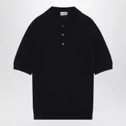 [JOHN SMEDLEY] Navy Blue Isis Polo In Cotton XXL Blue