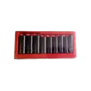 New Snap-On 9 pc 1/2" Drive 6-Point SAE Flank Dr Deep Impact Socket Set (1/2-1")