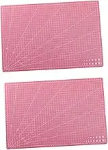 2-Pack Cutting Mats A3 Size for Hobby Projects and Quilting Supplies, Pink