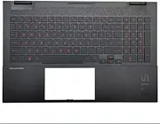Laptop PalmRest&Keyboard for HP OMEN 15-ek000 L98946-001 M00841-001 TPN-Q238 TPN-Q236 United States US Black with Backlit Red Letter