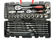 40PCS SOCKET & WRENCH SET IN HANDY CARRY CASE