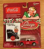 Johnny Lightning Coca Cola Vintage Die Cast 1954 Chevy Corvette Nomad