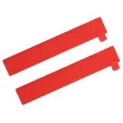 2Pcs Steel Ruler Bookmark, 5.9 Inch Straight Copper Bookmarks,Red