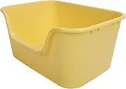 Tall Open Top Cat Litter Box, Sturdy Litter Box with High Sides and Scoop, Large Litter Boxes for Small & Big Cats, 22 X 15 X 11 Inches, Non Stick Easy Cleaning, Anti-Urine