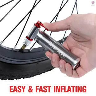 迷你自行車打氣筒 CO2 充氣機公路山地自行車自行車輪胎打氣筒, 用於 Presta 和 Schrader [A] [N