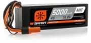 Spektrum 14.8V 5000mAh 4S 50C Smart LiPo Hardcase Battery IC5 SPMX50004S50H5