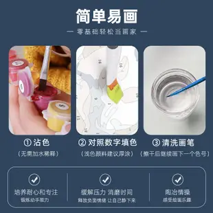 莫奈油畫diy數字油畫彩繪解悶手工畫畫填色顏料 (8.3折)