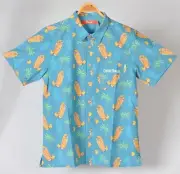Captain Morgan Rum Shinesty Hawaiian Shirt Mens Medium New with Tag Cocktails