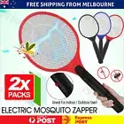 2x Bug Electric Swatter Racket Mosquito Fly Swatter Insect Killer Handheld AU