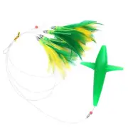 Exceptional Performance Tuna Lure Feather Trolling Skirt and Steel Hook