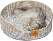 Cat Beds for Indoor Cats Washable | Warm Cat Bed Cotton Rope Cat Scratcher,Puppy Bed Pet Bed, Washable Dog Calming Bed, Cat Sleeping Bed for Indoor Cats & Small Dogs