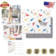Comfortable 71" x 59" Play Mat for Infants - Non-Slip, Foldable Foam Design