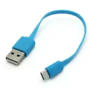 MicroUSB Short USB Cable Charger Cord Power Wire Flat Fast for Cell Phones