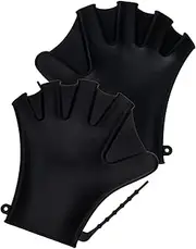1Pair Adjustable Swim Paddles Pool Gloves for Diving Water Resistance Training Enhance Upper Body Workout Suitable for Men Women Durable Comfortable Design