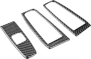 FINMOKAL Carbon Fiber Car Window Lift Switch Panel Trim Cover Stickers Compatible with Subaru BRZ 2022 (Only Fit LHD)