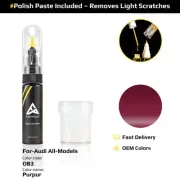 Touch Up Paint For Audi All Models OB3 Purpur With Polish Paste
