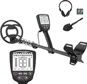 Metal Detector for Adults, Professional Lightweight Higher Accuracy Metal Detectors with LCD Display, 4 Detection Modes, Waterproof Gold Detector with 10" Coil, Advanced DSP Chip, Treasure Hunting