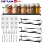 4PCS Kitchen Shelf Spice Rack for Cupboard Door Storage Organizer Wall Mounted