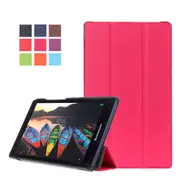 MCC For Lenovo Tab 3 8 TB3-850F/M TAB2 A8-50F Leather Case Cover Folding Skin [Magenta]