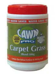 Lawn Pro 500gm Carpet Grass Lawn Seed Covers 40sqm Thick Carpet Like Appearance