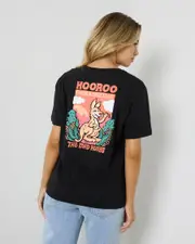 [The Mad Hueys] The Mad Hueys Women's Hooroo True Blue T-Shirt in Black Size XS XS Black