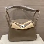 艾琳二手 HERMES LINDY 30CM 大象灰銀釦A刻 有現貨