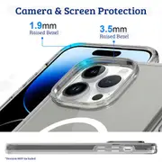 iPhone 15 Compatible Case Cover With Ultimate Shockproof Transparent And Compatible With Magsafe Technology - Transparent