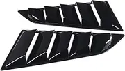 Car Rear Side Window Louvers Compatible for Chevrolet Corvette C7 2014-2019 Triangular Window Glass Blinds