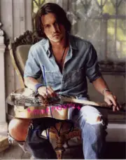 Johnny Depp Pirates Jack Sparrow Signed 8x10 Photo reprint