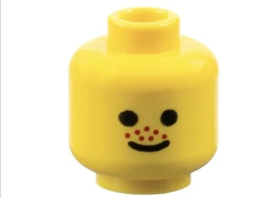 NEW Lego Yellow Minifig, Head With Freckles