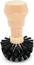 54mm Portafilter Cleaning Brush, Professional Barista Espresso Coffee Cleaning Brush Tool with Wooden Handle for Breville Espresso Machine 54mm Portafilter Basket