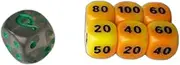 BB-Toy-Trades Compatible with Pokemon Elite Top Trainer Dice Set Damage Marks Dice Set with BB-Toy-Trades Shipping Protection (Dragon Change - Evolving Skies)