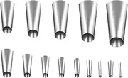 Stainless Steel Caulking Nozzle, 14 Sealant Nozzle Applicator, Sealant Finishing Tool, Caulking Nozzle Applicator, Kitchen Bathroom Sealant Tool, Window Caulking Nozzle, Sealant Applicator Set