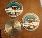 Lot of Seven 7 1/4" Makita Circular Saw Blades 24Teeth