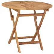 Folding Garden Table 85x76 cm Solid Teak Wood vidaXL