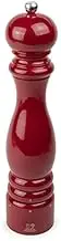 PEUGEOT - Paris u'Select 30 cm Salt Mill - 6 Predefined Grind Settings - Made with PEFC Certified Wood - Made in France - Glossy Passion Red Colour