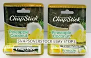 2-PACK CHAPSTICK PINEAPPLE COCONUT 0.15 OZ. EACH TUBE (X2) NEW FREE SHIPPING