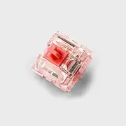 KTT Rose/Strawberry Switches, 3Pin 45g Linear Pink Transparent Switch for Custom Gaming Mechanical Keyboard (Size : 70PCS, Color : Strawberry)