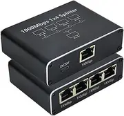 Daiilg 5 Port Gigabit Ethernet Switch with USB Power Cable, 1000Mbps Ethernet Splitter 1 to 4 Out, for Cat 5/5E/6/7/8
