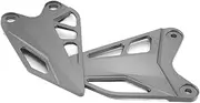 HJQHYLDZ Compatible With Kawasaki Z400 Scooter Footpeg Footrest Pedal Set Rear Heel Protection Guard Plate Compatible With Kawasaki Z400 Ninja400 2018 2019 2020(Gray (no logo))