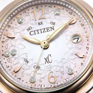 【CITIZEN 星辰】XC 女神風采光動能時尚腕錶鈦金屬電波錶(ES9467-62W)
