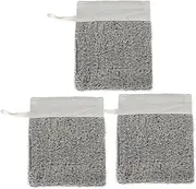 FRCOLOR Travel Soap Container Foaming Soap Bag Mesh Set with Sisal Pouch for Exfoliating