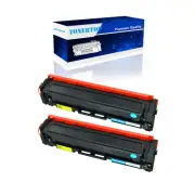 2PK Toner Cartridge CF401A 201A Cyan Fits for HP Laserjet M252n M252dw MFP M277